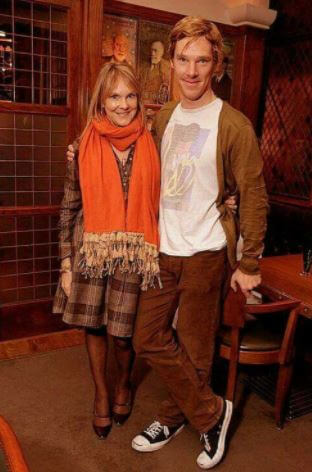 Tracy Peacock with her brother, Benedict Cumberbatch.